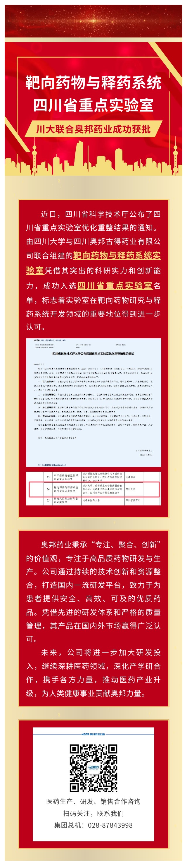 川大聯合奧邦藥業成功獲批靶向藥物與釋藥系統四川省重點實驗室.jpg